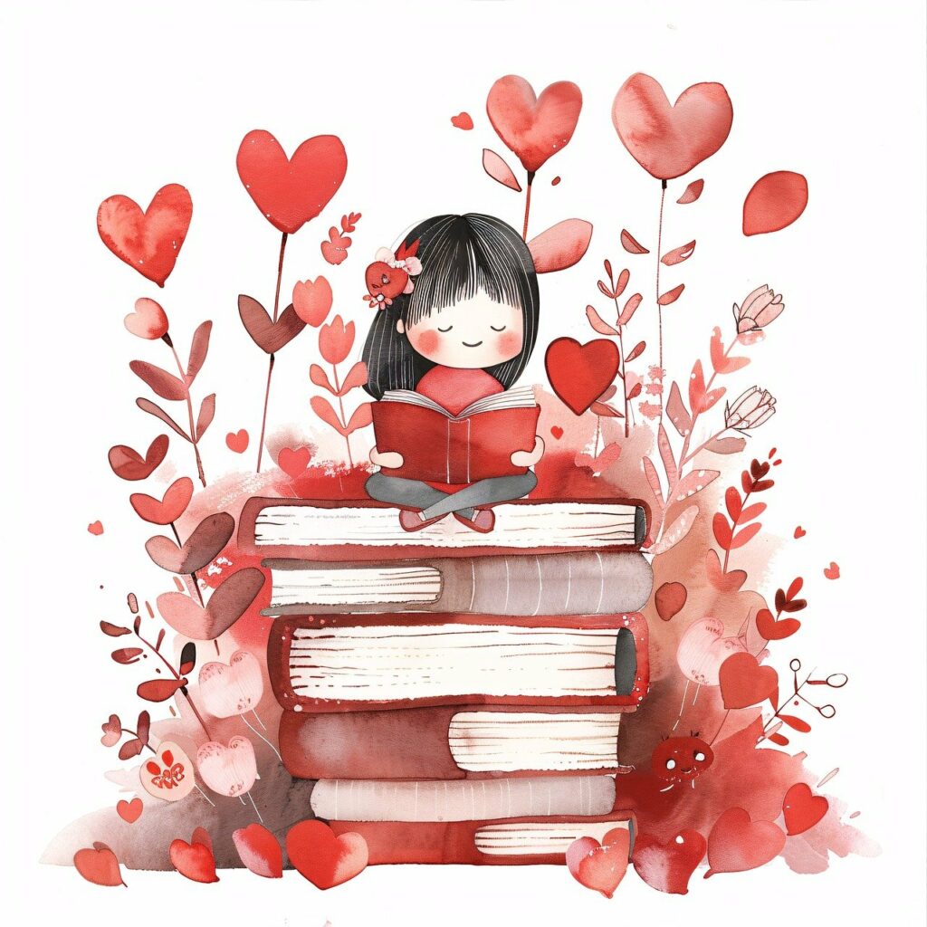 ai generated, girl, books-8637219.jpg